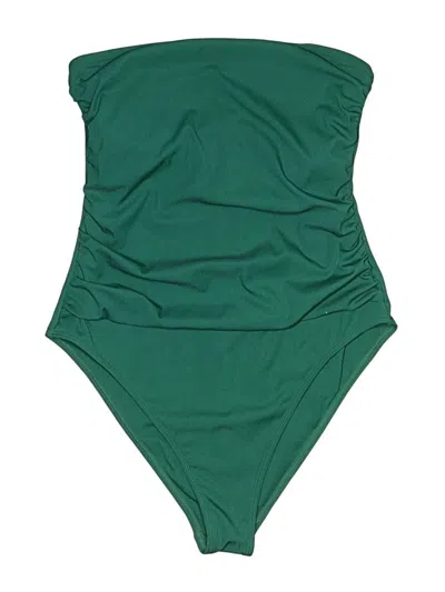 Pre-owned Shade & Shore One Piece Swimsuit In Green
