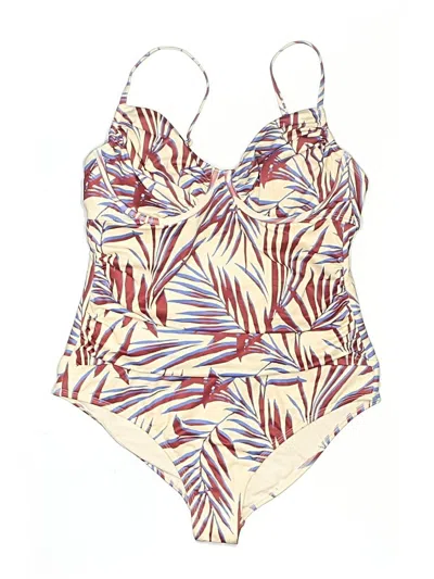 Pre-owned Shade & Shore One Piece Swimsuit In Ivory