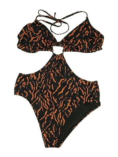 Pre-owned Shade & Shore One Piece Swimsuit In Orange