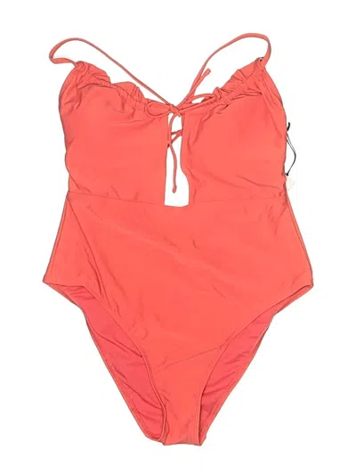 Pre-owned Shade & Shore One Piece Swimsuit In Orange
