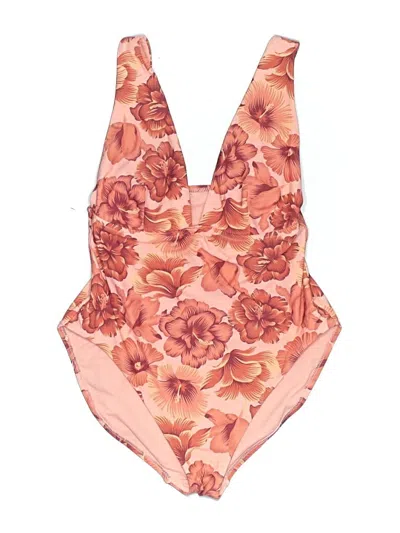 Pre-owned Shade & Shore One Piece Swimsuit In Pink