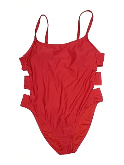 Pre-owned Shade & Shore One Piece Swimsuit In Red
