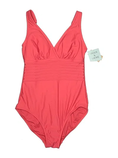 Shade & Shore One Piece Swimsuit In Red