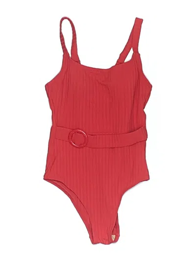 Pre-owned Shade & Shore One Piece Swimsuit In Red