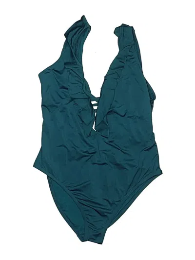 Pre-owned Shade & Shore One Piece Swimsuit In Teal