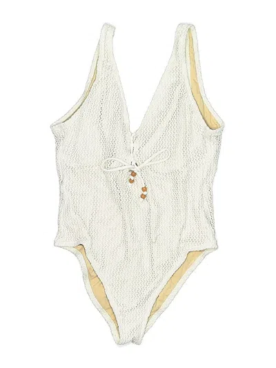 Pre-owned Shade & Shore One Piece Swimsuit In White