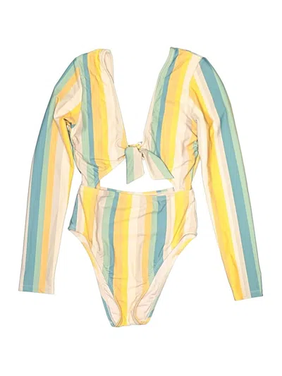 Pre-owned Shade & Shore One Piece Swimsuit In Yellow