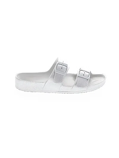 Pre-owned Shade & Shore Sandals In Silver