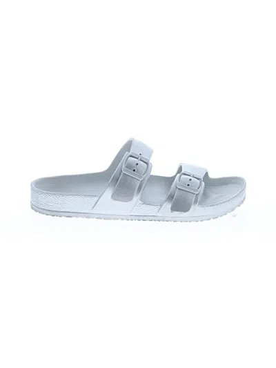 Pre-owned Shade & Shore Sandals In Silver