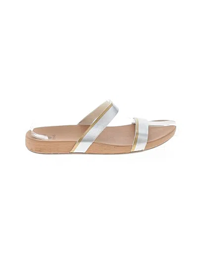 Pre-owned Shade & Shore Sandals In Silver
