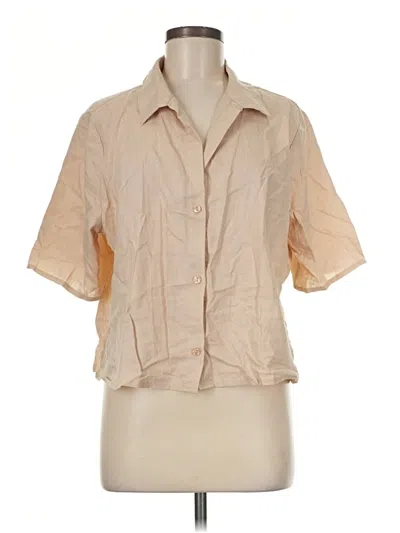 Shade & Shore Short Sleeve Blouse In Neutral