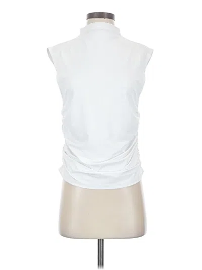 Pre-owned Shade & Shore Sleeveless Blouse In White