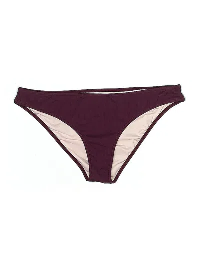 Pre-owned Shade & Shore Swimsuit Bottoms In Burgundy