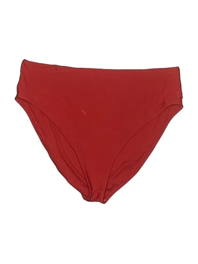 Pre-owned Shade & Shore Swimsuit Bottoms In Burgundy