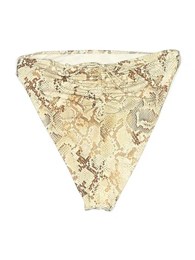 Pre-owned Shade & Shore Swimsuit Bottoms In Gold