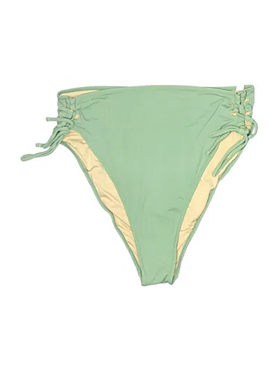 Pre-owned Shade & Shore Swimsuit Bottoms In Green