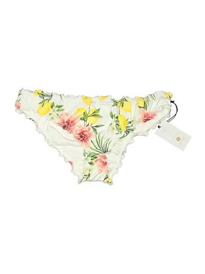 Pre-owned Shade & Shore Swimsuit Bottoms In Ivory