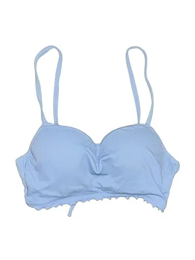 Pre-owned Shade & Shore Swimsuit Top Blue Swimwear