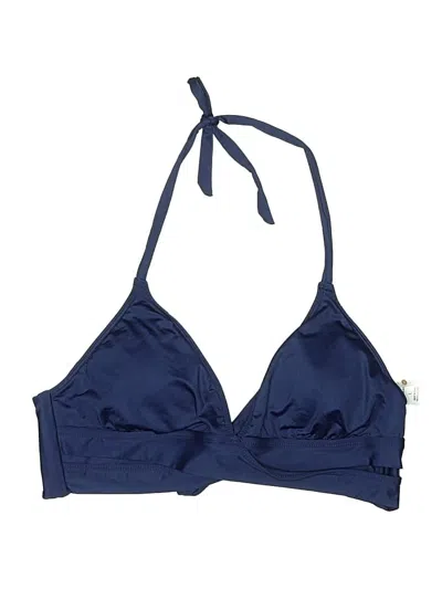 Pre-owned Shade & Shore Swimsuit Top Blue Swimwear