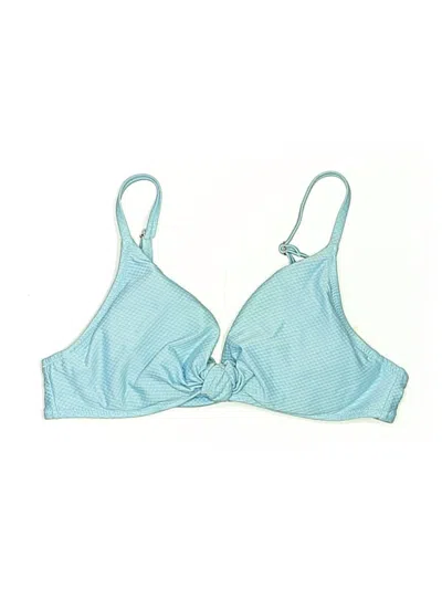 Pre-owned Shade & Shore Swimsuit Top Blue Swimwear