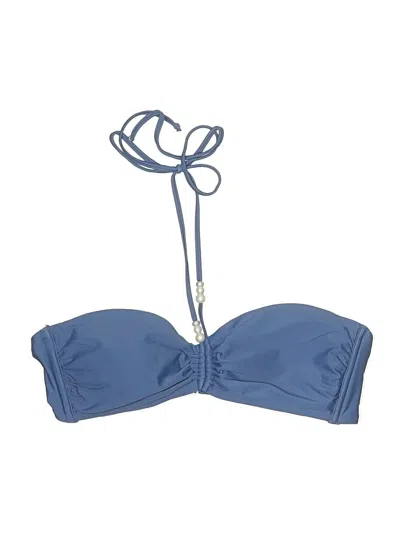 Pre-owned Shade & Shore Swimsuit Top Blue Swimwear