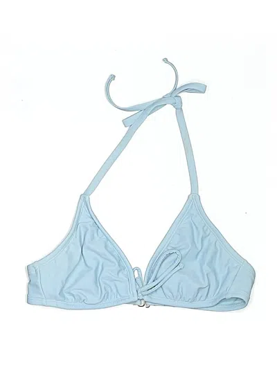 Pre-owned Shade & Shore Swimsuit Top Blue Swimwear