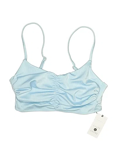 Pre-owned Shade & Shore Swimsuit Top Blue Swimwear