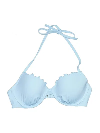 Pre-owned Shade & Shore Swimsuit Top Blue Swimwear