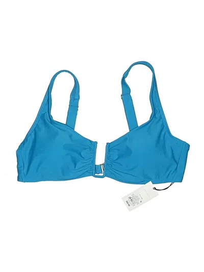 Pre-owned Shade & Shore Swimsuit Top Blue Swimwear