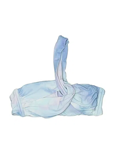 Pre-owned Shade & Shore Swimsuit Top Blue Swimwear