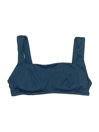 Pre-owned Shade & Shore Swimsuit Top Blue Swimwear