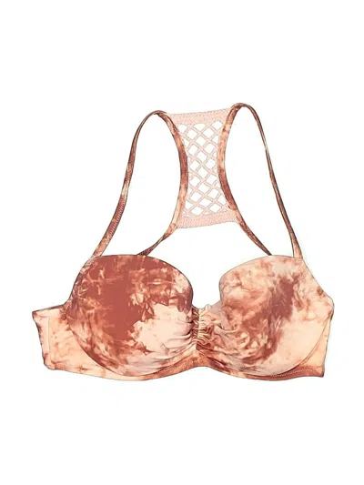 Pre-owned Shade & Shore Swimsuit Top Brown Swimwear