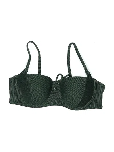 Pre-owned Shade & Shore Swimsuit Top Green Swimwear