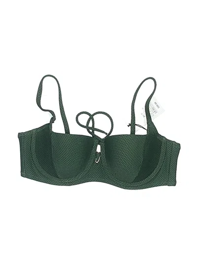 Shade & Shore Swimsuit Top Green Swimwear