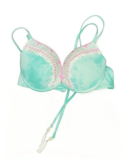 Pre-owned Shade & Shore Swimsuit Top Green Swimwear