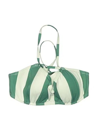 Pre-owned Shade & Shore Swimsuit Top Green Swimwear