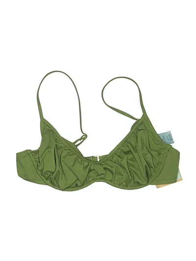 Pre-owned Shade & Shore Swimsuit Top Green Swimwear