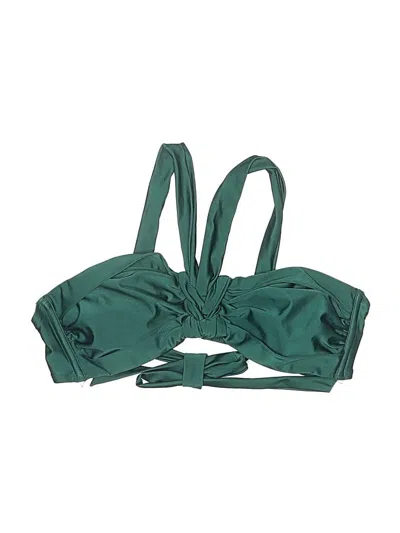 Pre-owned Shade & Shore Swimsuit Top Green Swimwear