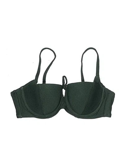 Pre-owned Shade & Shore Swimsuit Top Green Swimwear