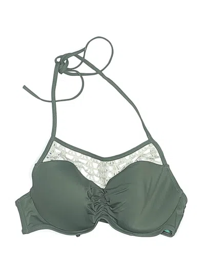 Pre-owned Shade & Shore Swimsuit Top Green Swimwear