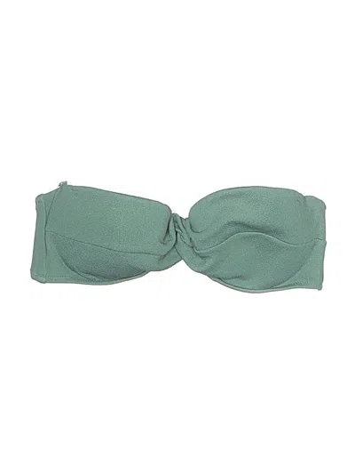 Pre-owned Shade & Shore Swimsuit Top Green Swimwear