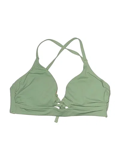 Pre-owned Shade & Shore Swimsuit Top Green Swimwear