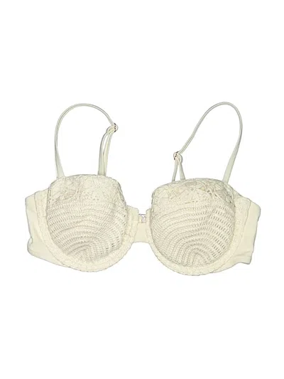 Pre-owned Shade & Shore Swimsuit Top Ivory Swimwear