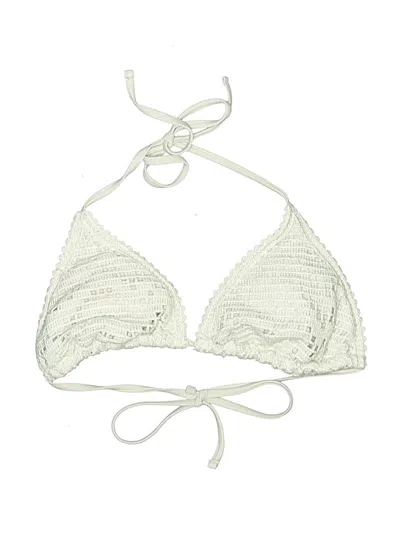 Pre-owned Shade & Shore Swimsuit Top Ivory Swimwear