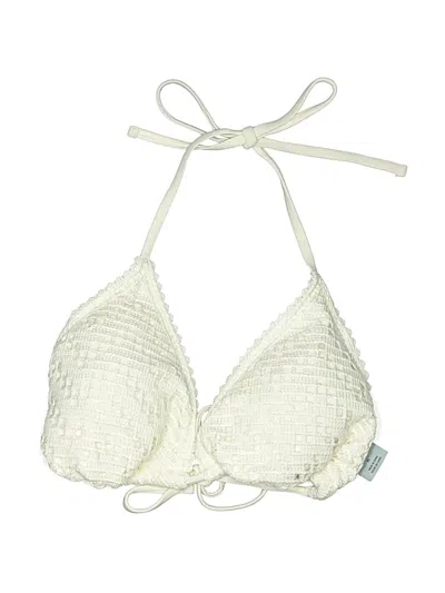 Pre-owned Shade & Shore Swimsuit Top Ivory Swimwear