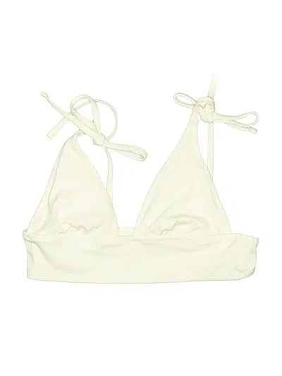 Pre-owned Shade & Shore Swimsuit Top Ivory Swimwear