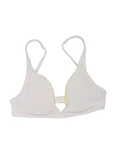 Pre-owned Shade & Shore Swimsuit Top Ivory Swimwear
