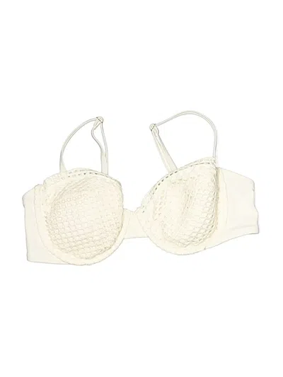 Pre-owned Shade & Shore Swimsuit Top Ivory Swimwear