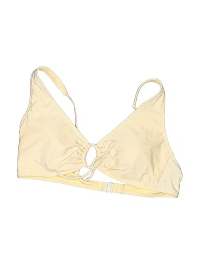 Pre-owned Shade & Shore Swimsuit Top Ivory Swimwear In White