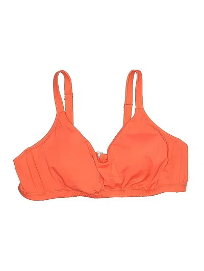Pre-owned Shade & Shore Swimsuit Top Orange Swimwear